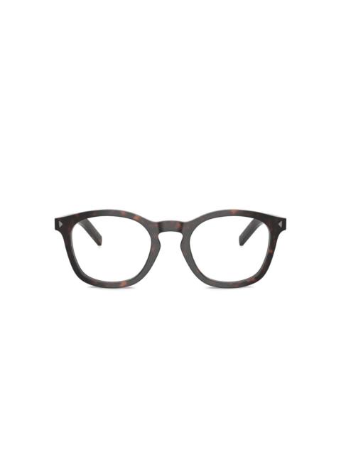 Prada round-frame tortoiseshell glasses