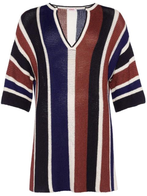 ERES Diego striped knitted minidress