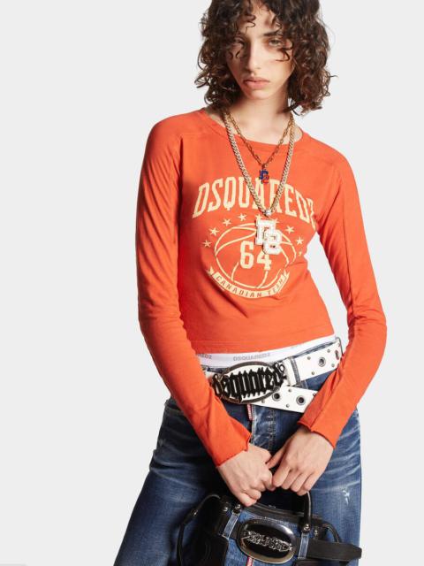 DSQUARED2 COLLEGE FIT LONG SLEEVES T-SHIRT