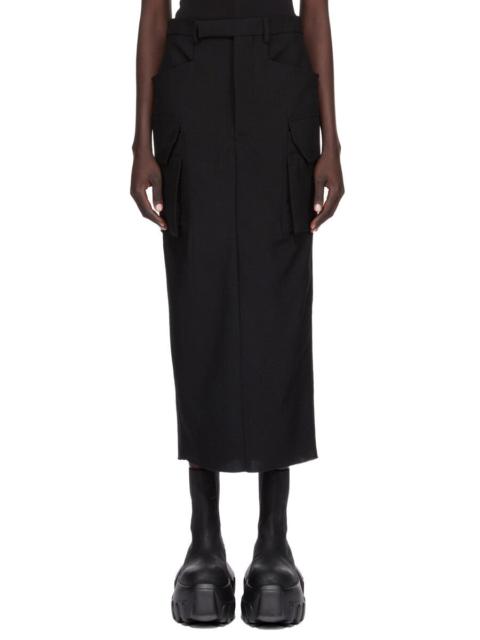 Rick Owens cargo pocket wool skirt