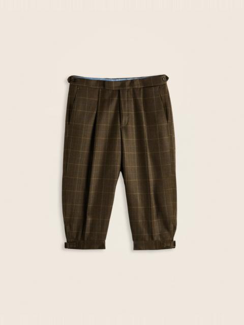 SLOWEAR Regular fit wooltweed Zouave-style trousers