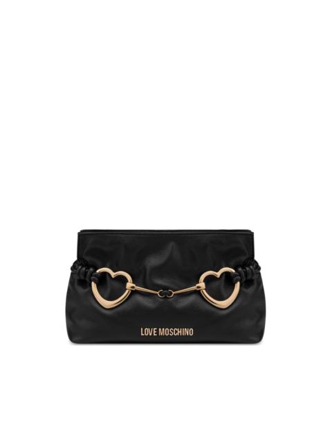 Moschino heart-plaque cross body bag