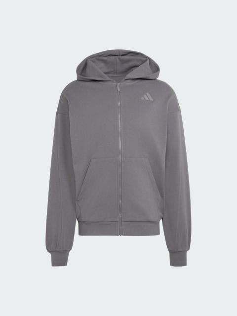 adidas ADIDAS KIT SMALL LOGO FULL-ZIP HOODIE