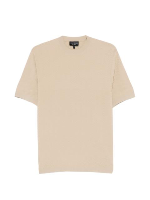 EMPORIO ARMANI textured short-sleeve T-shirt