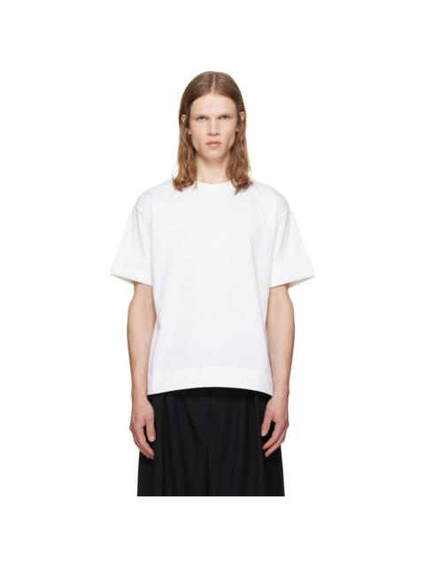Simone Rocha White Fitted Wire Turnup T-shirt