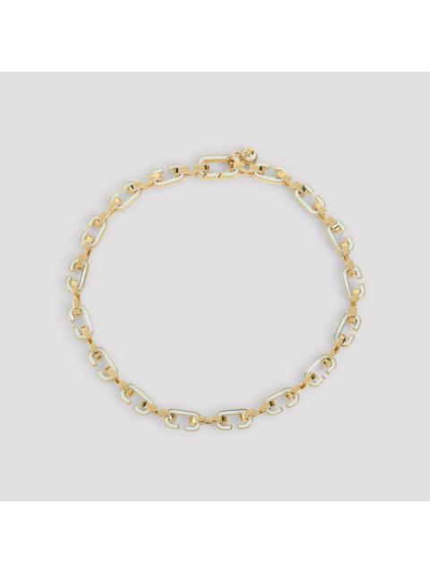 CASABLANCA Casablanca Enamel C Link Necklace