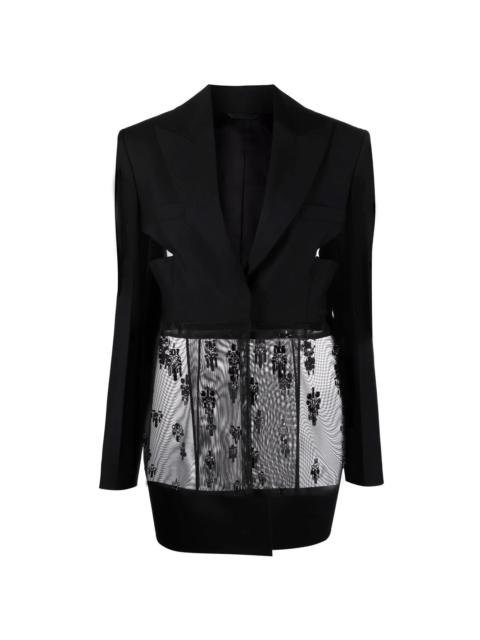 Givenchy embellished-hem tailored blazer