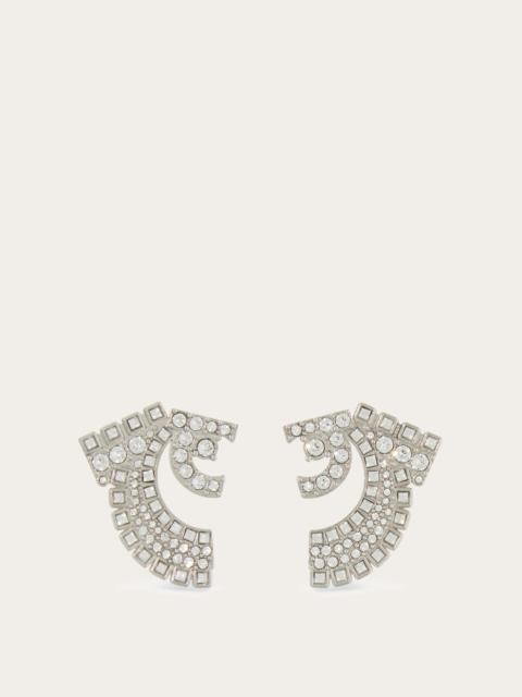 FERRAGAMO Deconstructed Gancio stud earrings