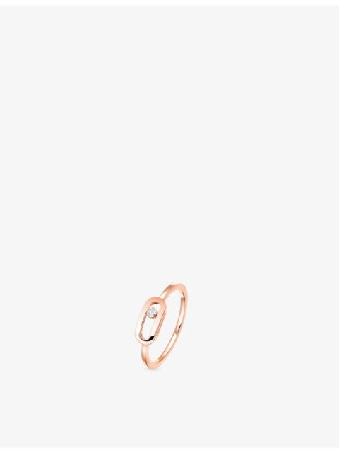 MESSIKA Move Uno 18ct Gold And 0.01ct Diamond Ring