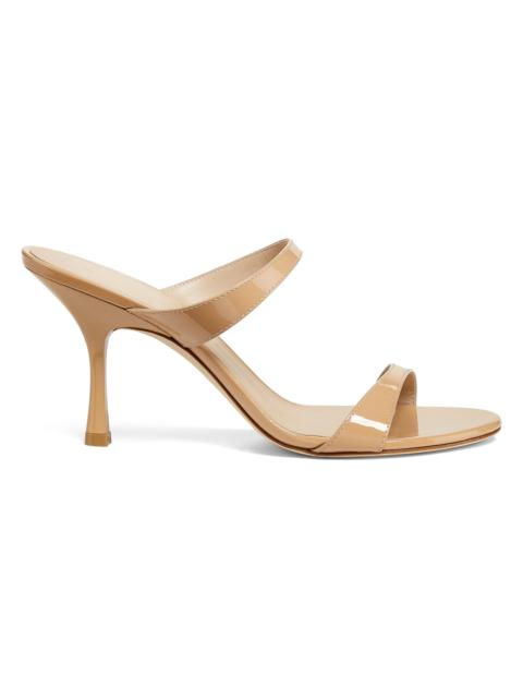 Stuart Weitzman Women's Nudist 85MM Slide Sandals - Adobe
