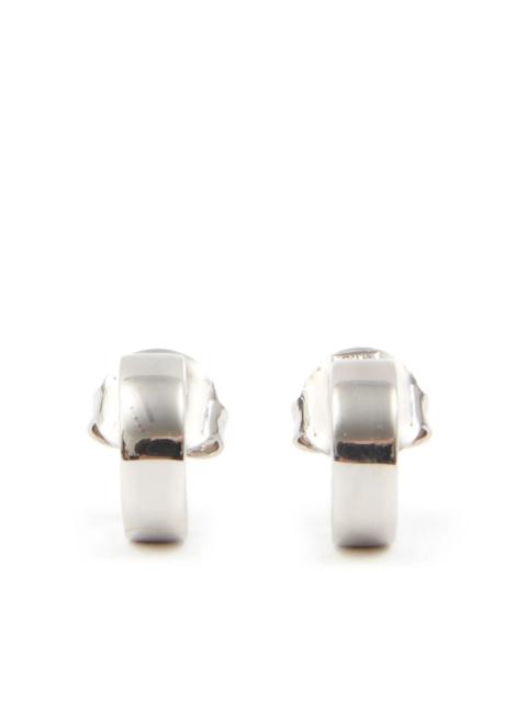 MM6 Maison Margiela Mm6 Maison Margiela Logo-engraved Hoop Earrings