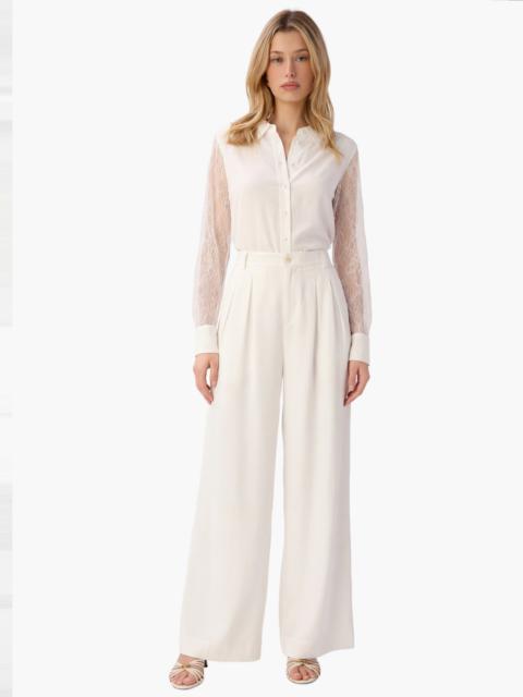 CAMI NYC CHELSEY CHIFFON BLOUSE WHITE