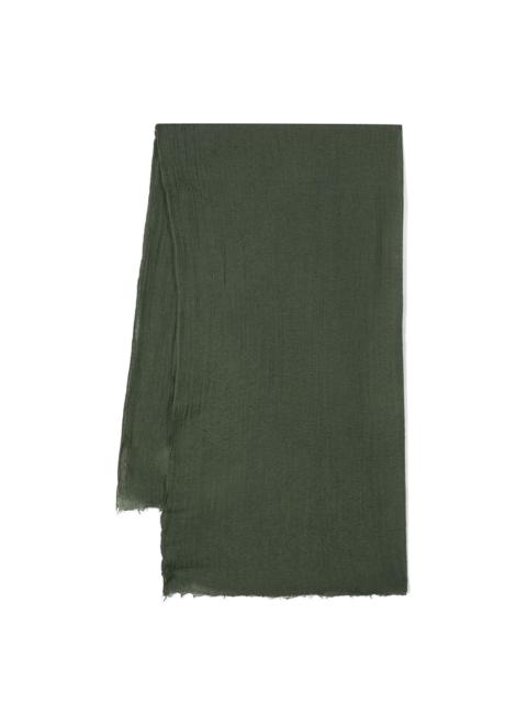 Rick Owens Pashmina frayed-edge scarf