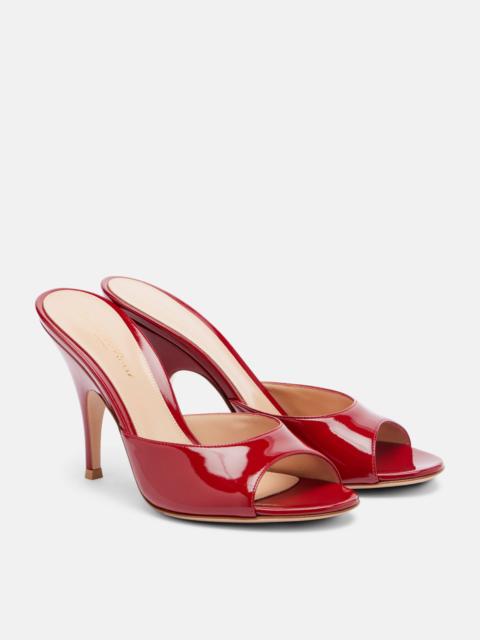 Gianvito Rossi Patent leather mules
