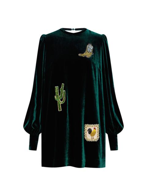 ALÉMAIS Earle Embellished Mini Dress