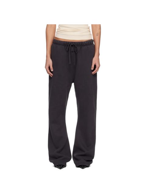 ESSENTIALS Black Signature Classic Fit Flare Sweatpants