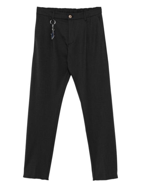 Paul & Shark shark-keychain pleated trousers