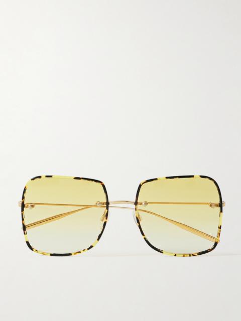 BARTON PERREIRA Sharona Round-frame Gold-tone And Tortoiseshell Acetate Sunglasses