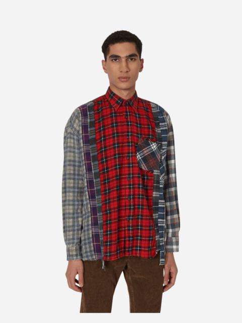 NEEDLES 7 Cuts Wide Flannel Shirt Multicolor