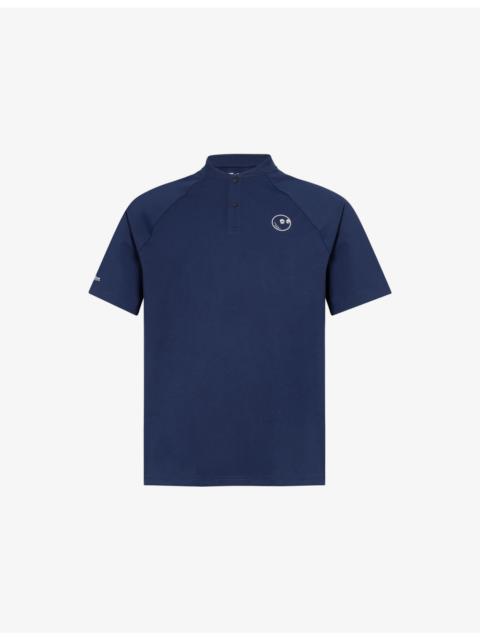 malbon Blade Round-Collar Stretch-Woven T-Shirt