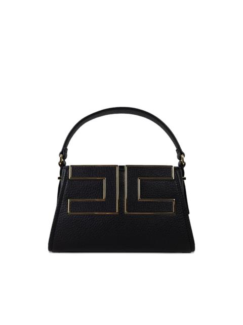 ELISABETTA FRANCHI logo-plaque leather tote bag