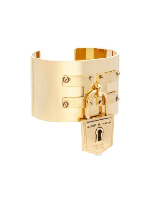 ELISABETTA FRANCHI rigid bracelet with padlock