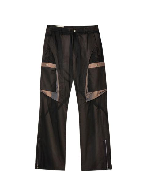 cargo style cotton trousers