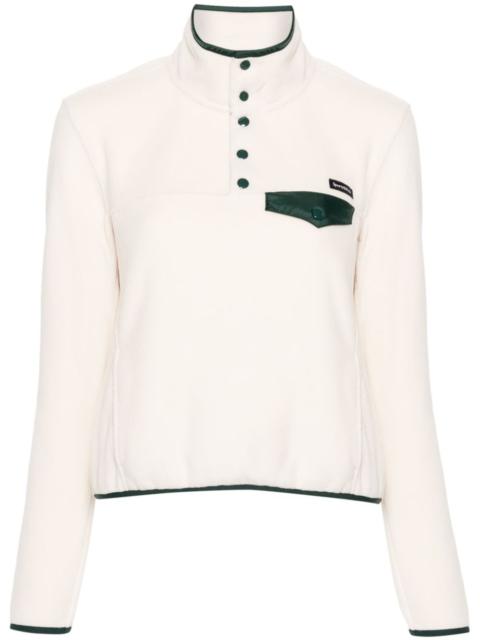 Sporty & Rich logo-patch fleece top
