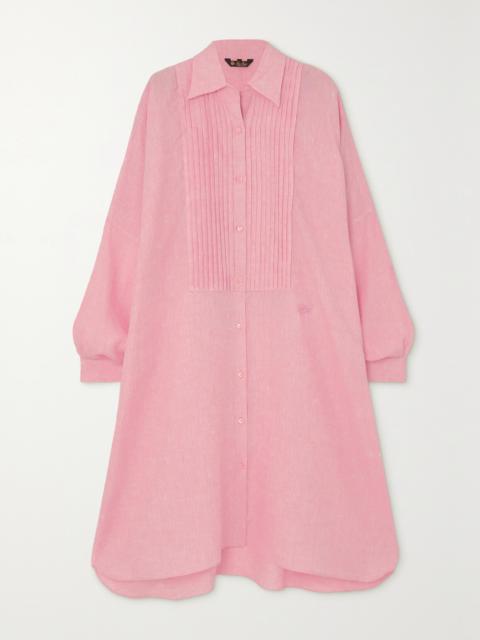 Loro Piana Jeri Pleated Linen Dress