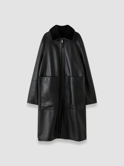 JOSEPH Caspian Soft Shearling Reversible Coat