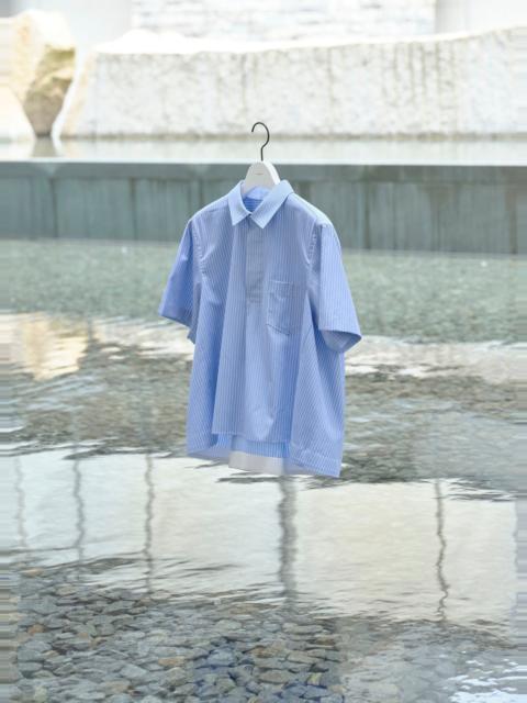 sacai Thomas Mason / Cotton Poplin Polo Shirt