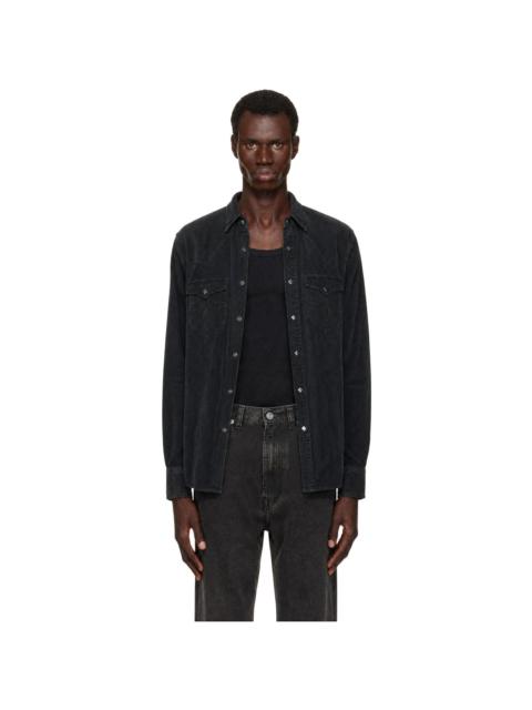 RRL by Ralph Lauren Black Corduroy Shirt