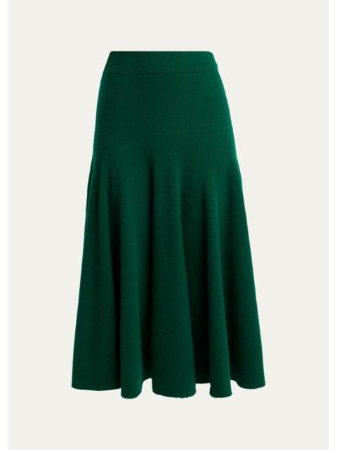 TOM FORD Cashmere Knit Midi Flare Skirt