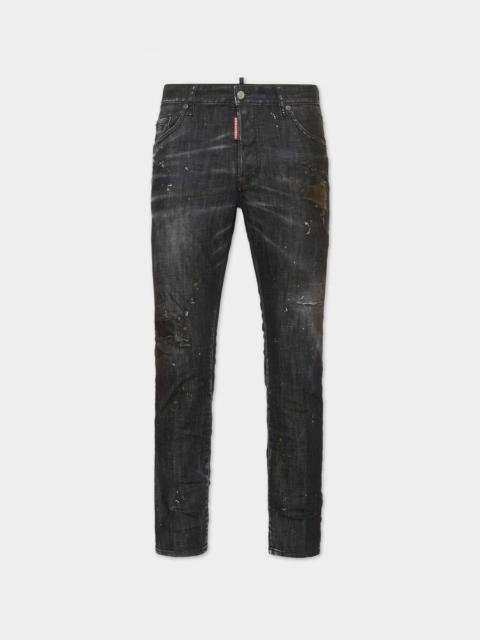DSQUARED2 BLACK NIRVANA WASH SKATER JEANS