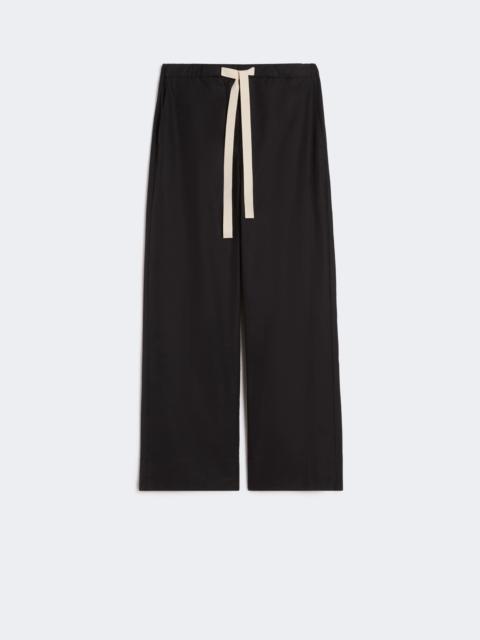'S Max Mara Cotton drawstring trousers - BLACK