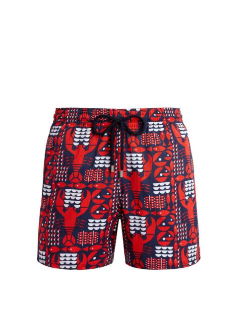 lobster-print swim shorts
