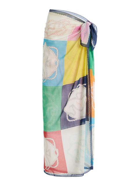 JACQUEMUS Le Pareo Hippocampe Cotton-Silk Pareo