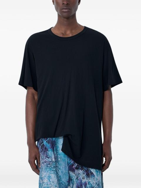 Yohji Yamamoto asymmetrical crew neck T-shirt