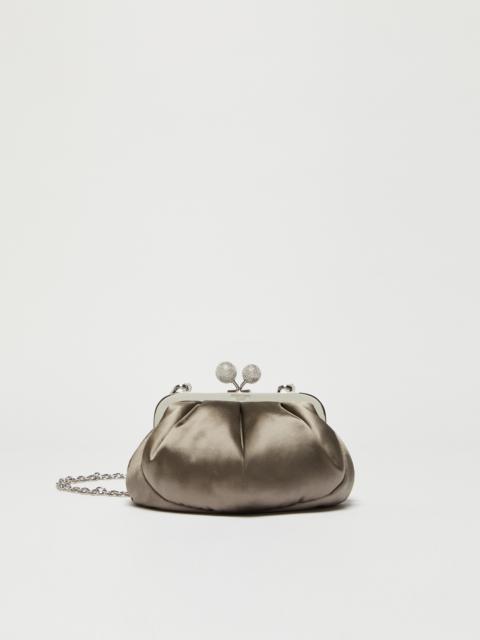 WEEKEND Max Mara EMMY Small satin Pasticcino Bag with rhinestones