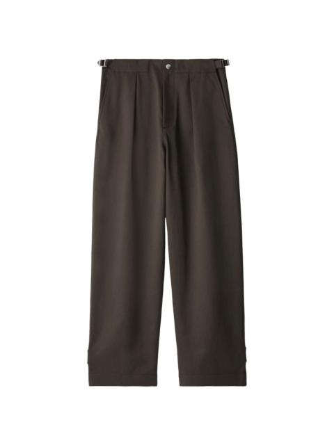 Burberry straight-leg cotton trousers