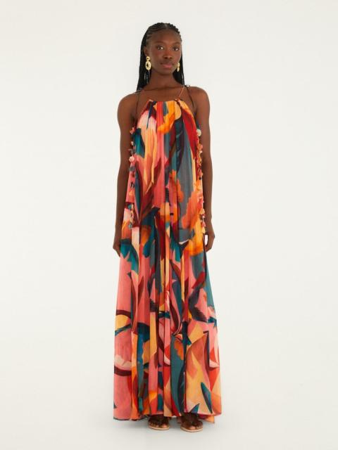 FARM RIO Multicolor Atlantic Rainforest Sleeveless Maxi Dress