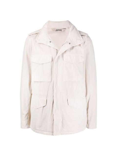 Aspesi multi-pocket high collar jacket