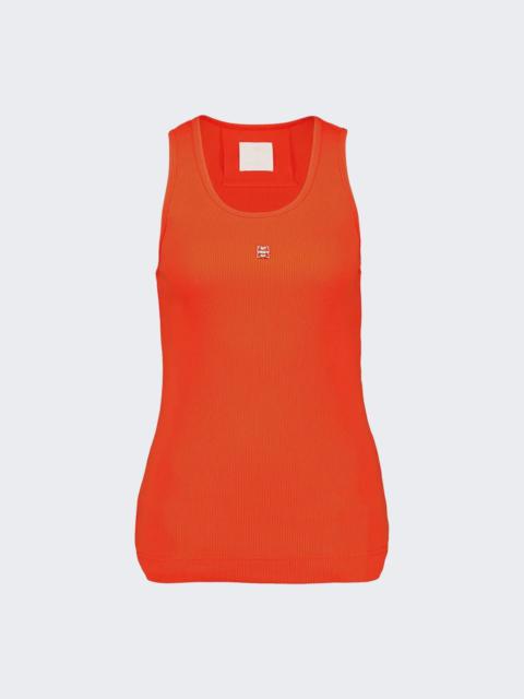 Givenchy 4g Rib Tank Top Orange