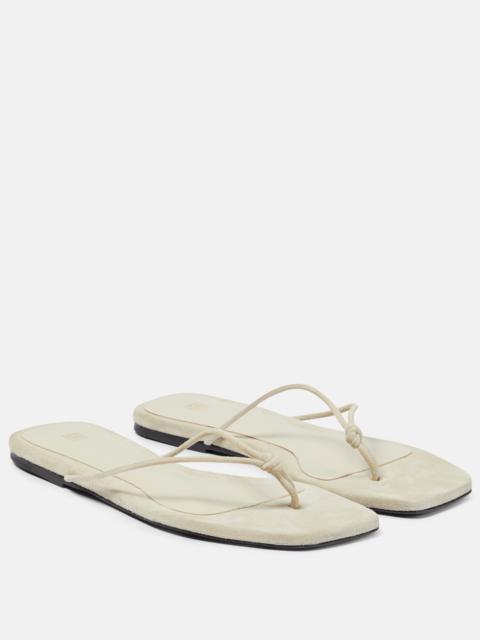 Totême The Knot suede thong sandals