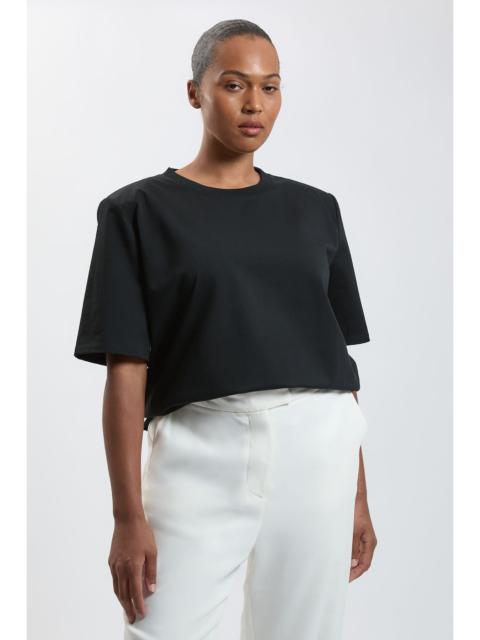 KAREN MILLEN Plus Size Power Shoulder Jersey T-Shirt