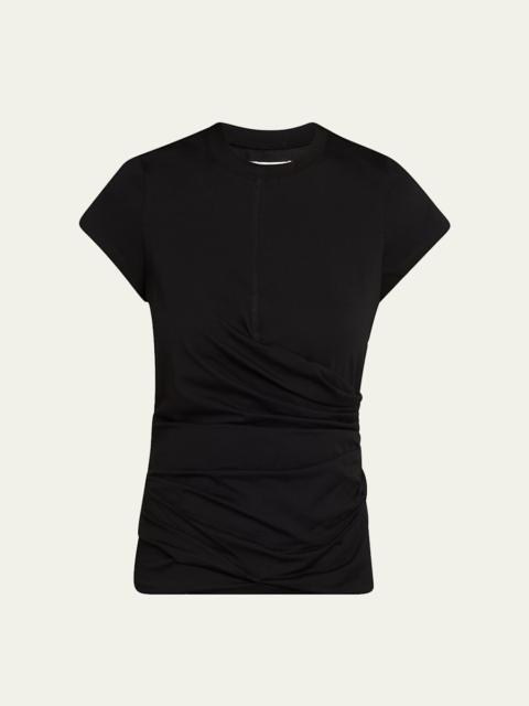 3.1 Phillip Lim Draped Short-Sleeve Tee