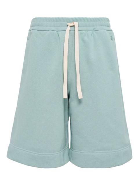 Jil Sander drawstring patch-pocket track shorts