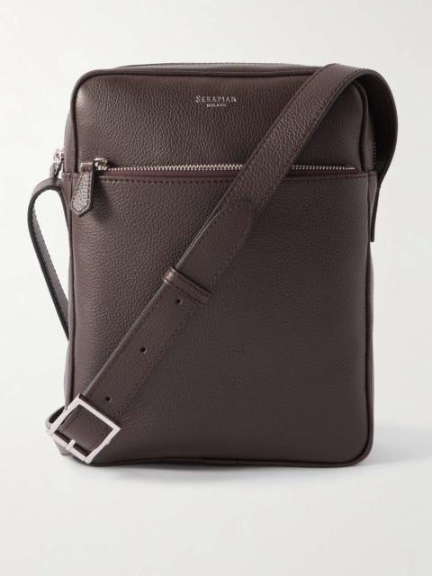 Serapian North South Full-Grain Leather Messenger Bag