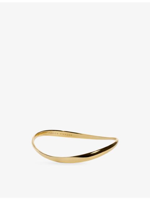 MONICA VINADER Swirl 18ct Yellow Gold Vermeil Bangle