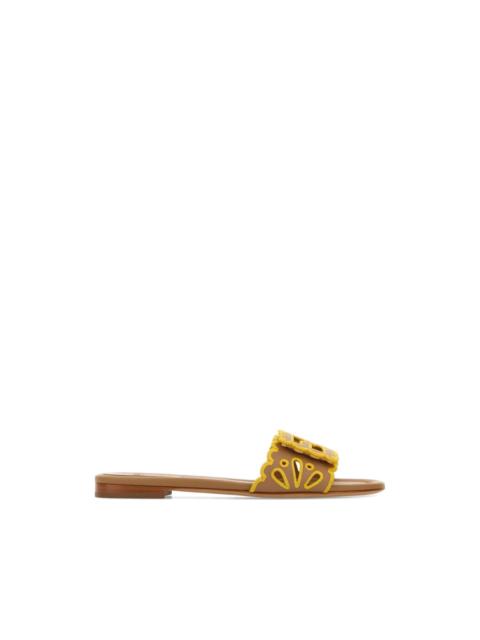 FENDI Baguette leather sandals